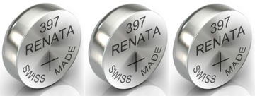 3x BATERIA SREBROWA RENATA SR726SW 397 SR59 726