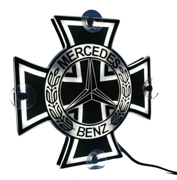 Tabliczka podświetlana krzyż 419_Mercedes LOGO TIR