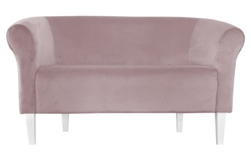 Sofa Milo MG55 szary róż nogi 20 białe