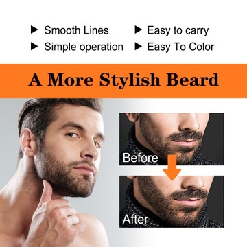 Натуральная ручка-наполнитель для бороды для мужчин