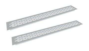 2 x ALUMINIOWA KRATKA WENTYLACYJNA - ALU 60x484 mm