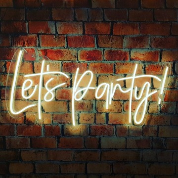 NEON Napis - Let's Party!