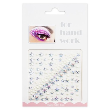 НАКЛЕЙКИ С СЕРЕБРЯНЫМИ КРИСТАЛЛАМИ, бриллианты, ЦИРКОНИЙ