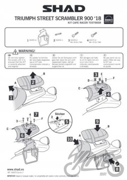 БОКОВАЯ АККУМУЛЯТОРНАЯ РАМА SR ДЛЯ TRIUMPH STREET SCRAMBLER