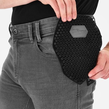 Мужские мотоциклетные джинсы Shima Zenith Grey Grey Monolayer Freebies