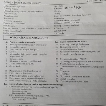 Mercedes GLC C253 2020 Mercedes GLC 2.0 benzyna 258KM 4X4 2020r, zdjęcie 15