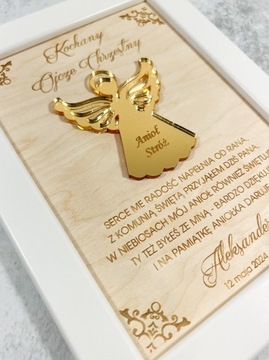 СПАСИБО КРЕСТНОМУ ОТЦУ ПОДАРОК ​​ЗОЛОТОЙ АНГЕЛ