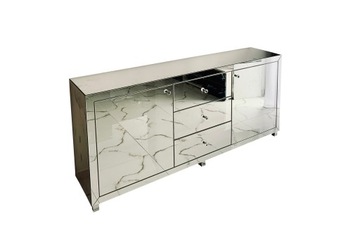 Lustrzana komoda w stylu Glamour - 160cm