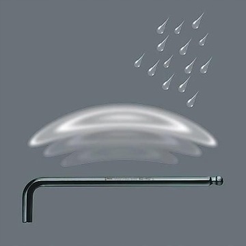 Ключи шестигранные WERA с шариком, 9 шт.
