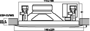 MONACOR ESP-15/WS - Потолочные громкоговорители HiFi PA