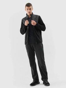 BLUZA POLAROWA MĘSKA 4F ROZPINANA TERMOAKTYWNA CIEPŁA POLAR SPORT AW23M119