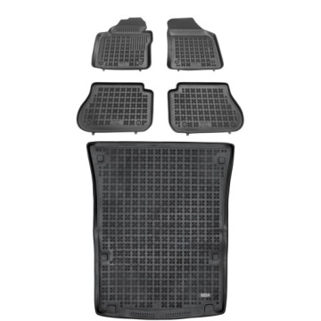Gumová sada koberců a rohožek Volkswagen Caddy III 2007-2015 5 osob, ver