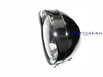 MOTOJAPAN - ПЕРЕДНИЙ ФОНАРЬ С КРЫШЕЙ, ХРОМ, 7 ДЮЙМОВ