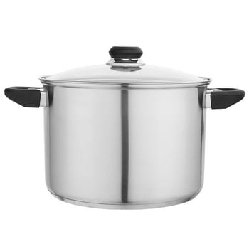 garnek nierdzewny wysoki 7,0l 24cm z pokrywą szklaną emilio altom design