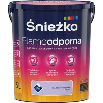 Farba lateksowa Plamoodporna 5L P22