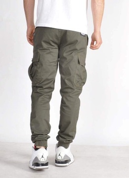 Spodnie XL Bossline Cargo Joggery Olive bojówki