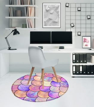 НАПОЛЬНЫЙ КОВРИК, круглый, 100 см, РАДУЖНЫЕ ВЕСЫ