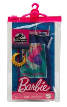 Barbie zestaw ubranek licencyjnych Jurassic World