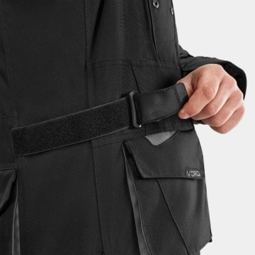 Мужская мотокуртка с защитой VORG CUMULUS BLACK черная БЕСПЛАТНО