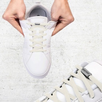 Шнурки БЕЛЫЕ шнурки без завязок.