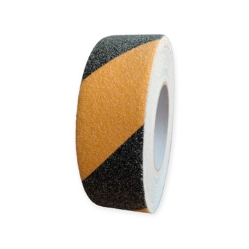 TAŚMA ANTYPOŚLIZGOWA żółto czarna 50/12m NA SCHODY zewnetrzna wew