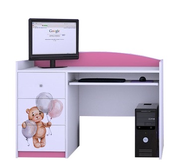 BIURKO HAPPY B05 - RÓŻOWE - IDEALNE DLA DZIECKA