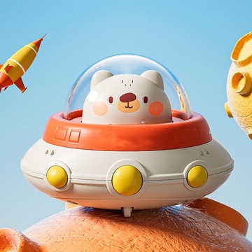 Zabawka latający spodek poprawia koordynację wzrokowo-ruchową. Pchaj W7