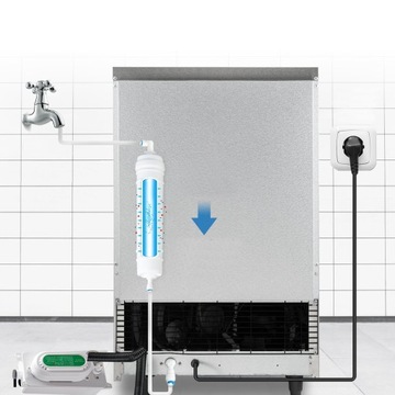 Ледогенератор VEVOR, льдогенератор, 68 кг/24ч, 335Вт, качественный фильтр для воды