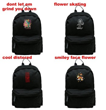 Молодежный черный классический рюкзак Skul Butterfly от польского производителя вместительный