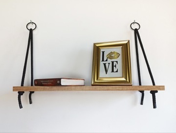 Полки подвесные на веревках LOFT RUSTIC INDUSTRIAL