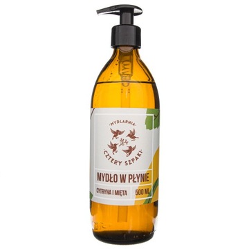 Cztery Szpaki mydło do rąk w płynie cytryna i mięta 500 ml