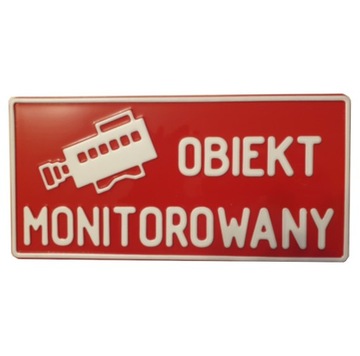 TABLICA OBIEKT MONITOROWANY ALUMINIUM MONITORING
