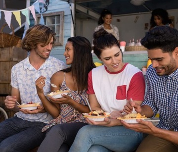 Стаканчики пластиковые для десертов квадратные 10х200мл.