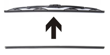 РЕЗИНОВАЯ ЛАСТИКА ДЛЯ СТАНДАРТНОГО МЕТАЛЛИЧЕСКОГО СТИРИТЕЛЯ 550 мм