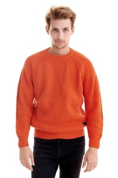 LEE CHUNKY CREW NECK SIGN ORANGE L83KLNME M