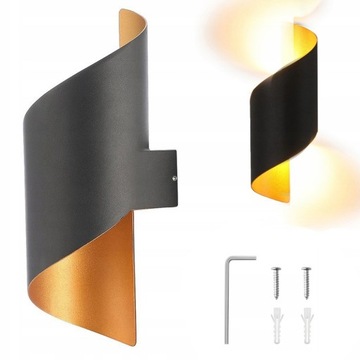 KINKIET LED NOWOCZESNA LAMPA ŚCIENNA DO SALONU KORYTARZ 28CM