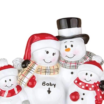 Семейные новогодние украшения 2023, ручная работа, милые на свадьбу Четыре снеговика