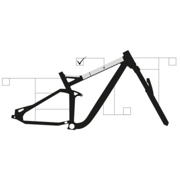 ЗАЩИТНАЯ ПЛЕНКА ДЛЯ ВЕЛОСИПЕДА ЗАЩИТНЫЕ НАКЛЕЙКИ БЛЕСК СТАНДАРТНЫЙ БАЗОВЫЙ ВЕЛОСИПЕД