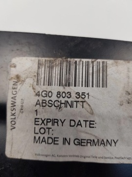 AUDI A6 C7 4G0 A7 PODÉLNA VÝZTUHA LEVÝ 4G0803351
