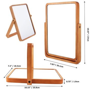 ДЕРЕВЯННОЕ ПОДВЕСНОЕ КОСМЕТИЧЕСКОЕ ЗЕРКАЛО ДЛЯ МАРИЛЬНОГО ПЛАТЬЯ