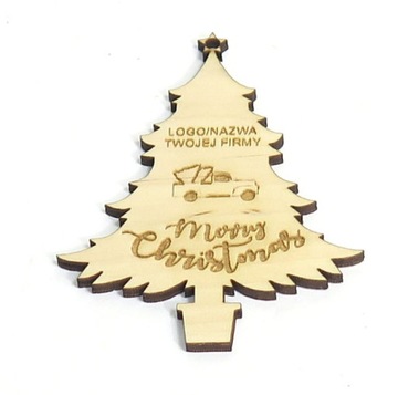 CHOINKA BOMBKA + LOGOTYP NAZWA FIRMY GRAWER MC17