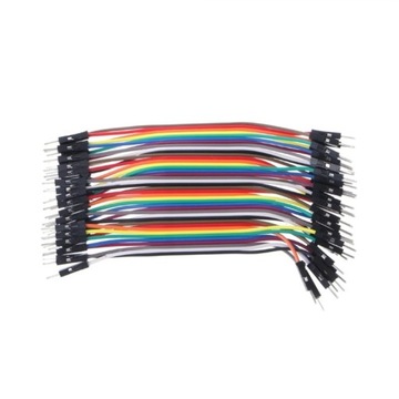Przewody połączeniowe męsko-męskie 20cm - 40szt.