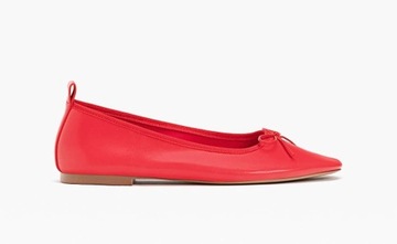 STRADIVARIUS CZERWONE BALERINY BALETKI BUTY 38