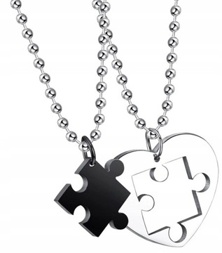 Naszyjnik best friends Komplet Puzzle Przyjaźni