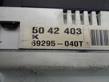 PŘÍSTROJOVÁ DESKA SAAB 95 2.0B 01R 69295040T