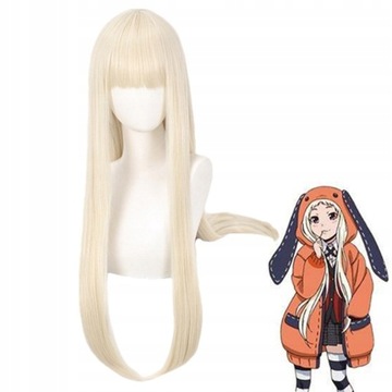Yomozuki Runa Kakegurui Косплей Костюм Парик XL