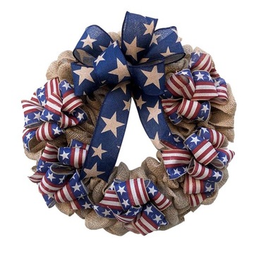 goc/July 4TH Wreath Stripes and Stars Wreath for Front