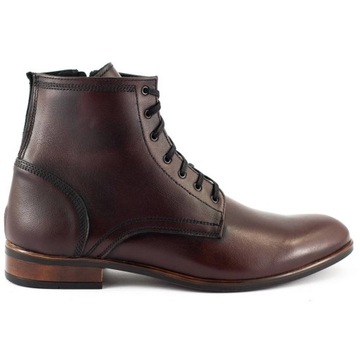 BUTY MĘSKIE SZTYBLETY ZIMOWE SKÓRA 287 KABIR 40