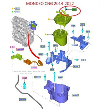 ŚRUBA FILTRA PALIWA 1.4 1.5 1.6 DIESEL FORD OE _ 1874410 _ AV6Q-9N491-AA