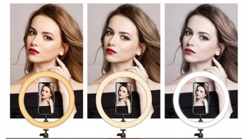 СВЕТОДИОДНАЯ КОЛЬЦЕВАЯ ЛАМПА ДЛЯ МАКИЯЖА СЕЛЬЕ ДЕРЖАТЕЛЬ ДЛЯ ТЕЛЕФОНА ШТАТИВ 40ВТ